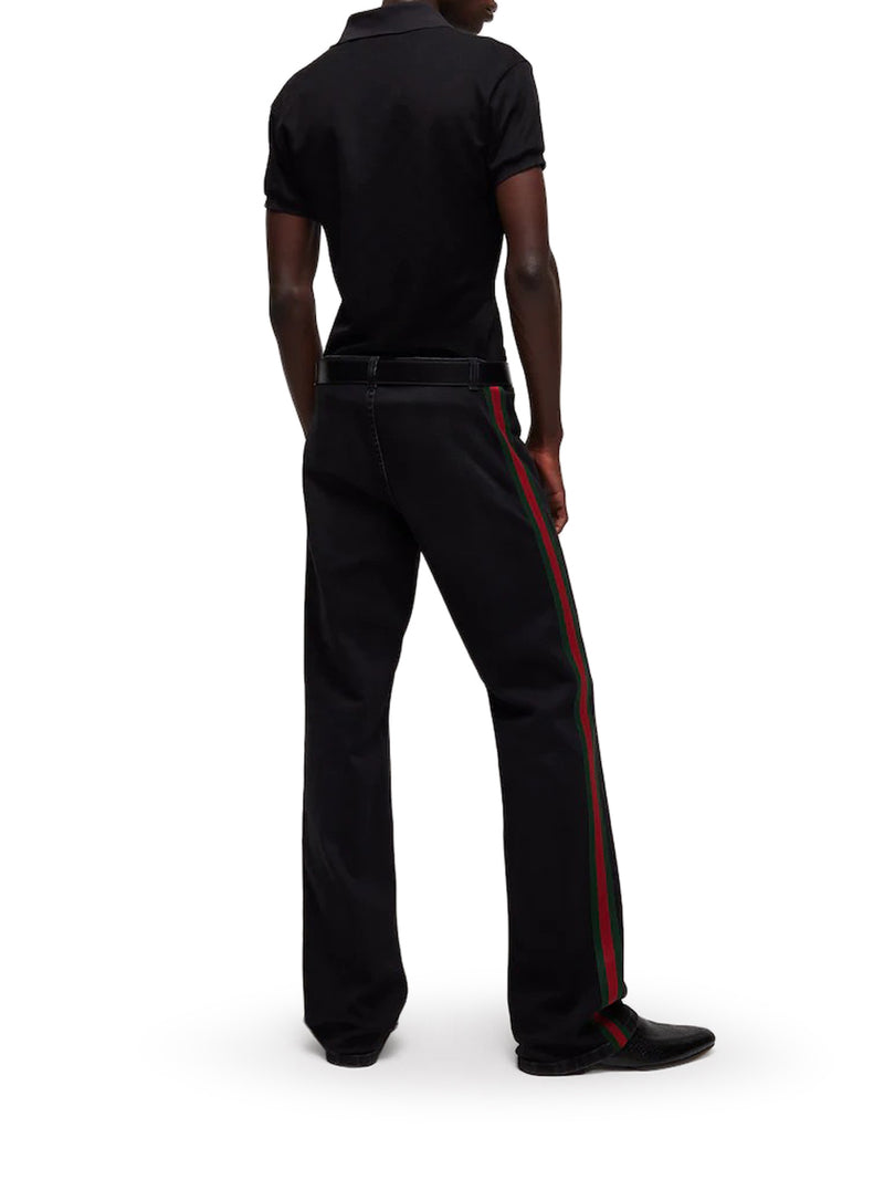 Gucci Men Gg Jacquard Technical Jersey Polo GUCCI