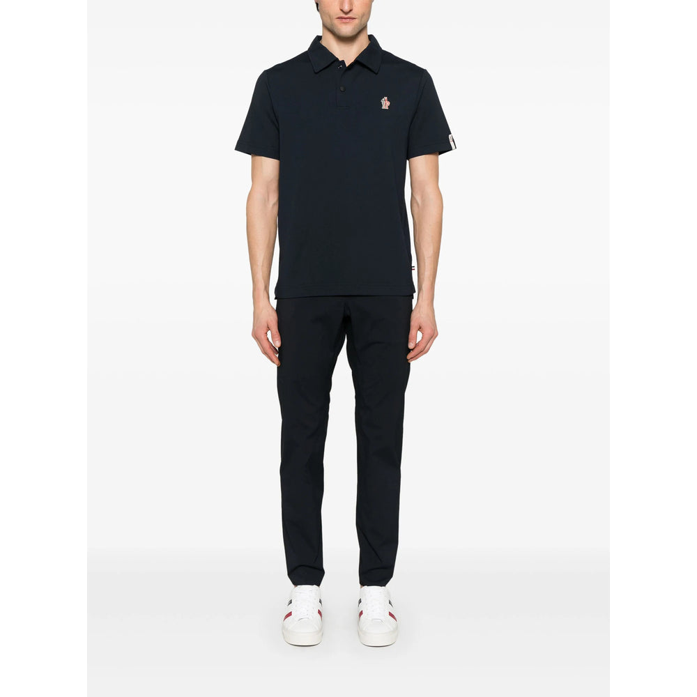 Moncler Grenoble Blue Polo Shirts Men MONCLER GRENOBLE