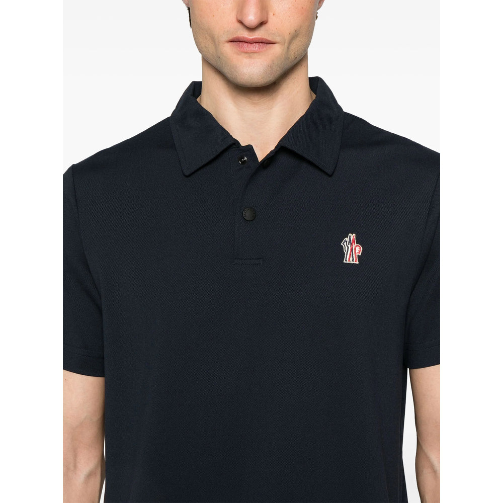 Moncler Grenoble Blue Polo Shirts Men MONCLER GRENOBLE