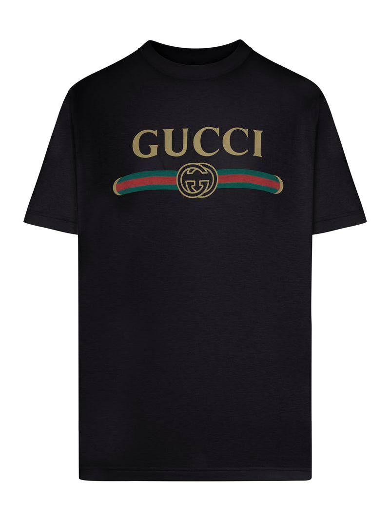 Gucci Women Cotton And Silk Jersey T-Shirt With Print GUCCI