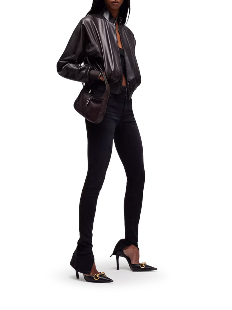 Gucci Women Bomber Jacket In Soft Nappa GUCCI