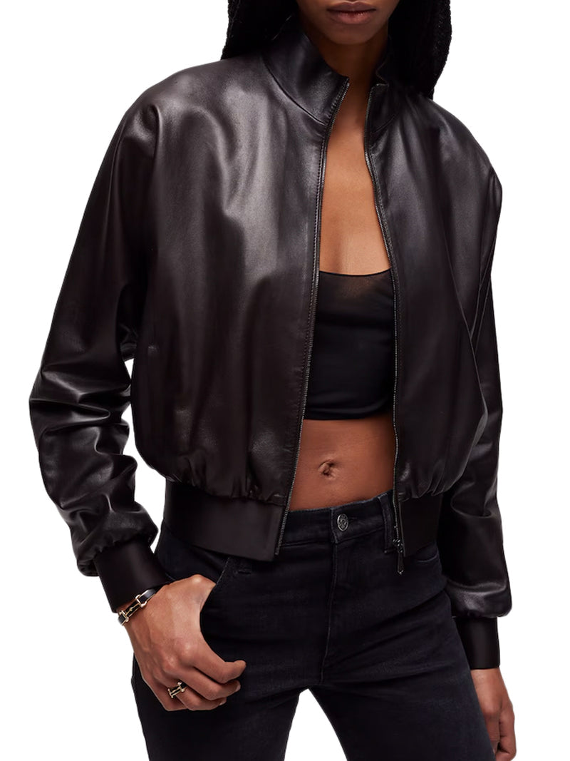 Gucci Women Bomber Jacket In Soft Nappa GUCCI
