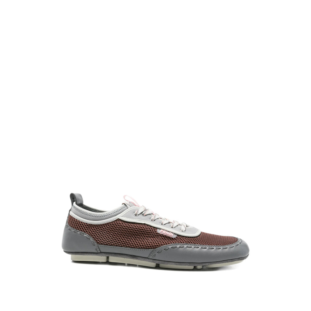 Fendi Brown Trainers - Low-Tops Men FENDI