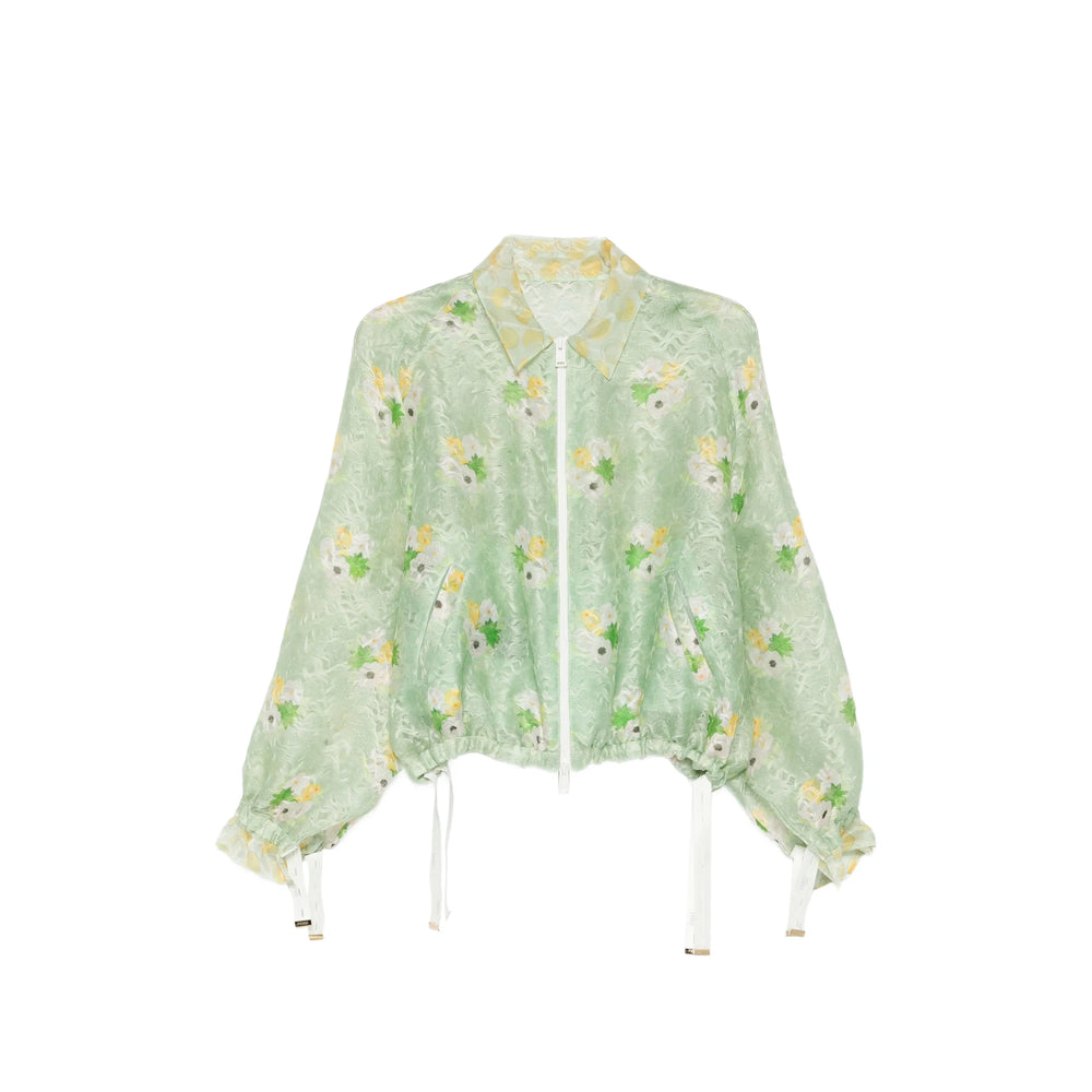 Fendi Green Jackets - Bomber Jackets Women FENDI