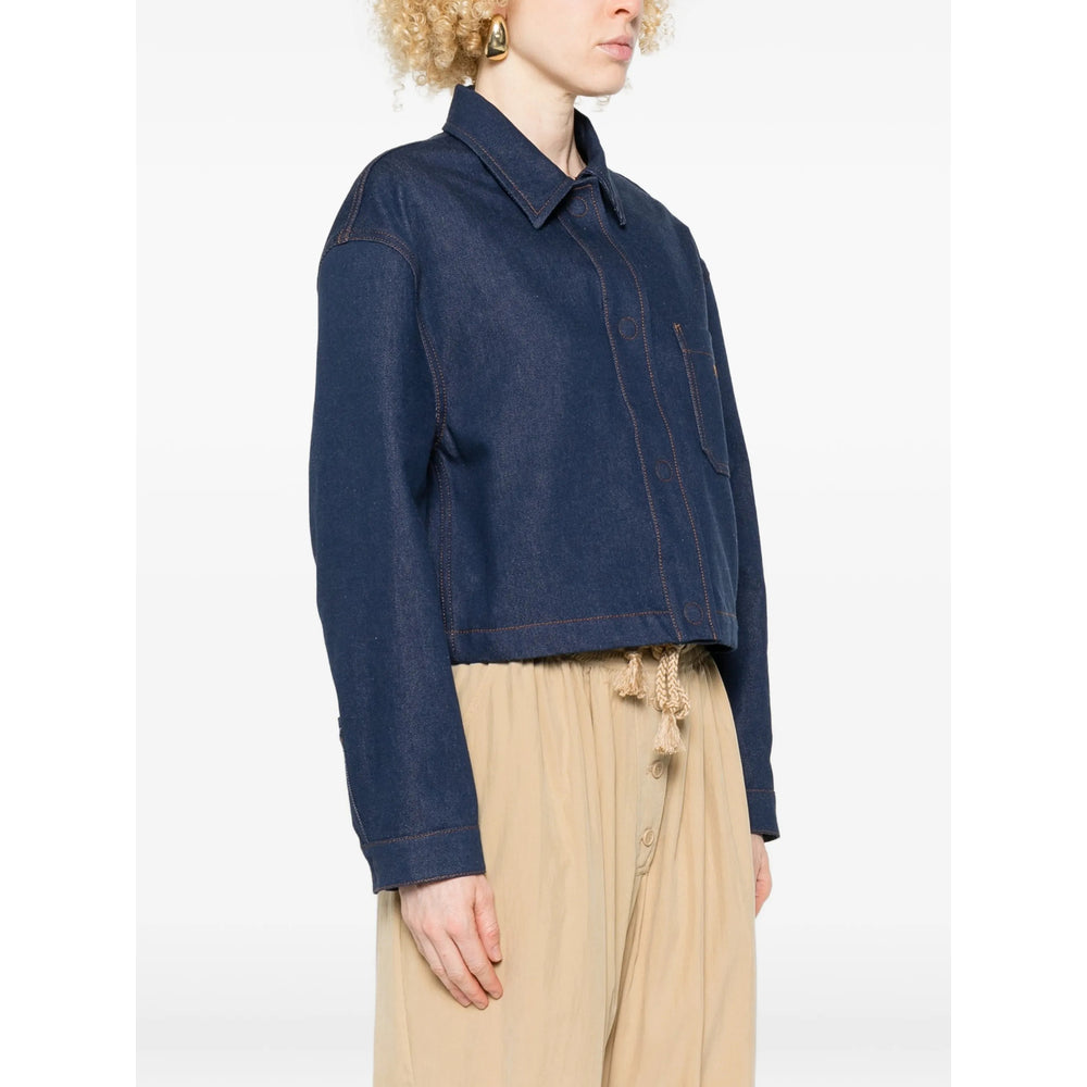 Fendi Blue Jackets - Denim Jackets Women FENDI