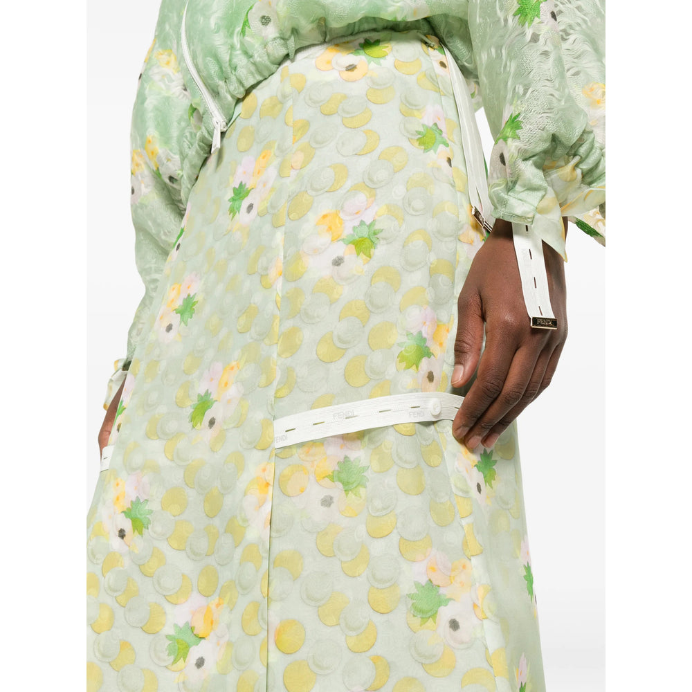 Fendi Green Skirts - Straight Skirts Women FENDI