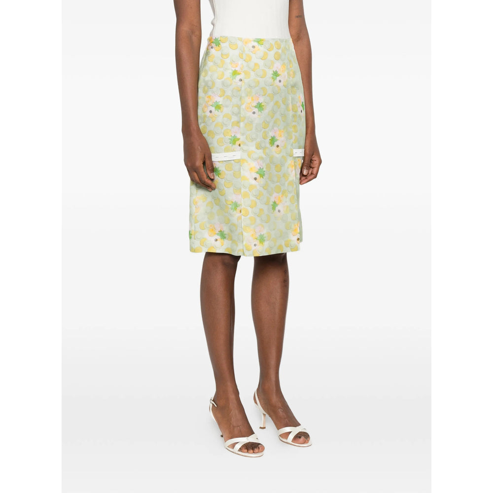 Fendi Green Skirts - Straight Skirts Women FENDI