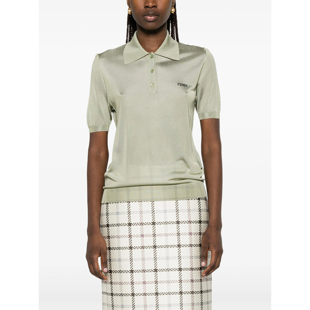 Fendi Green Tops - Polo Tops Women FENDI