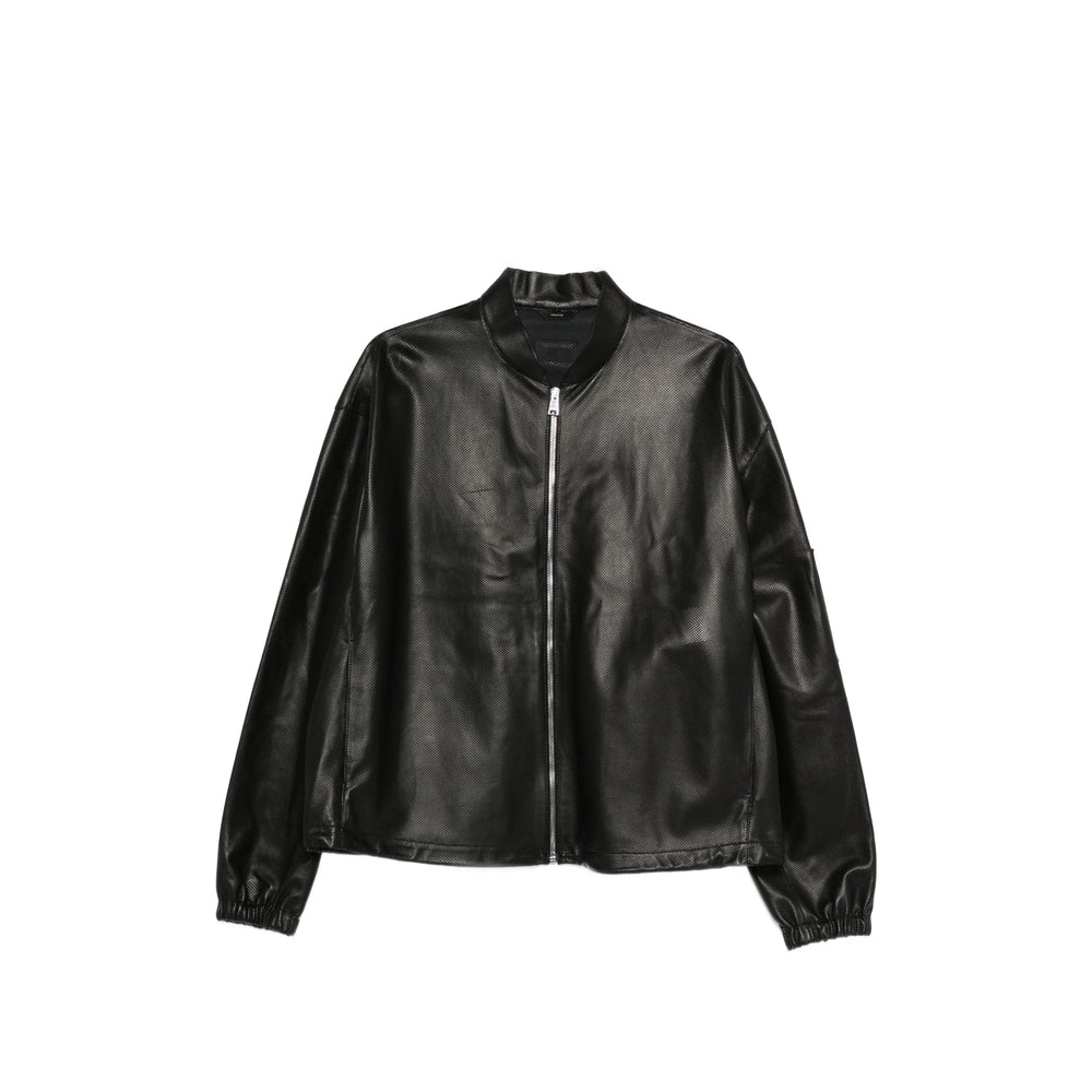 Fendi Black Jackets - Leather Jackets Men FENDI