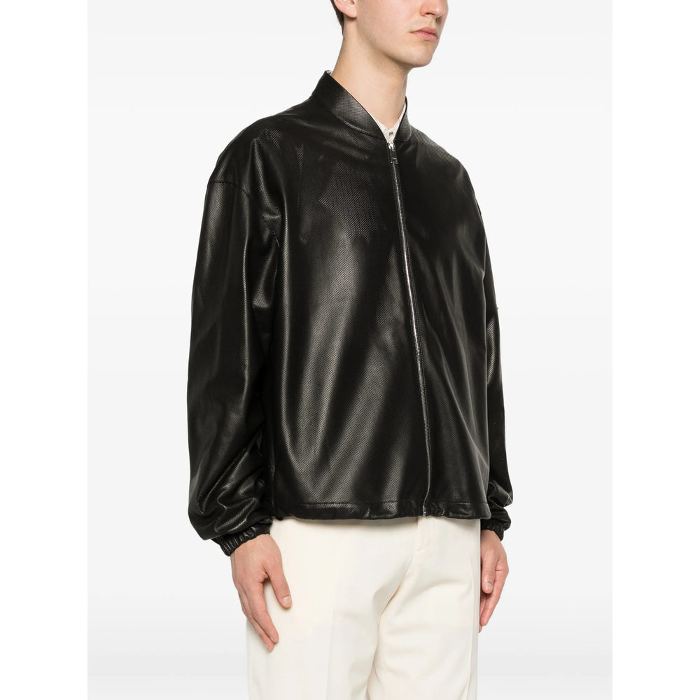 Fendi Black Jackets - Leather Jackets Men FENDI