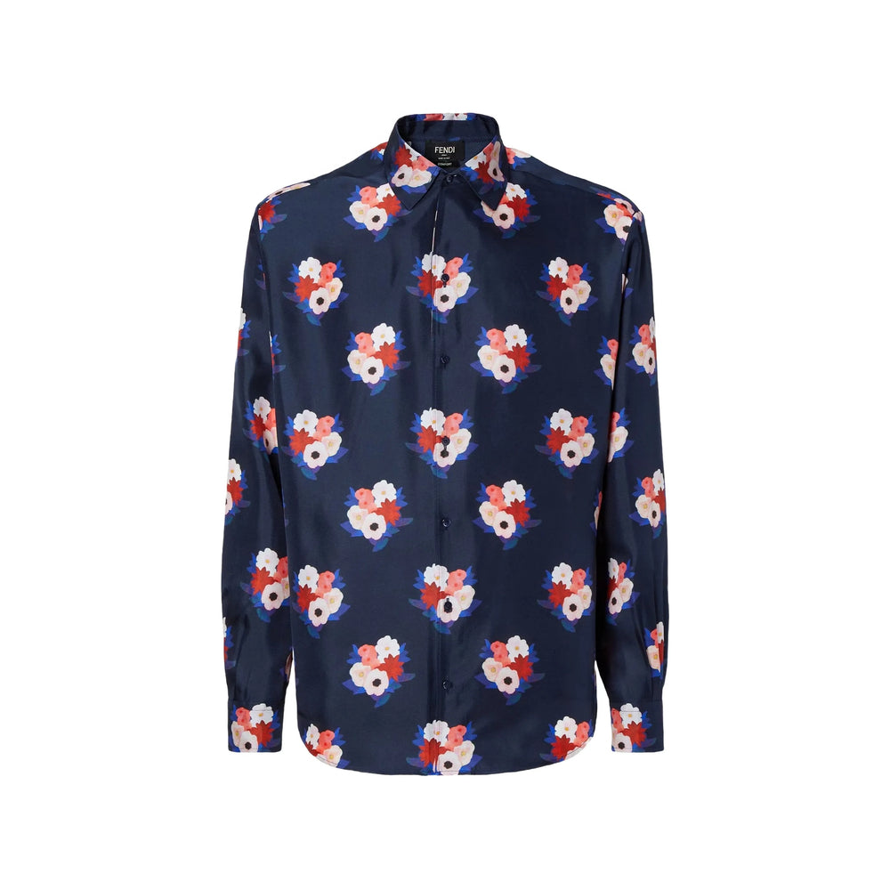 Fendi Blue Shirts Men FENDI