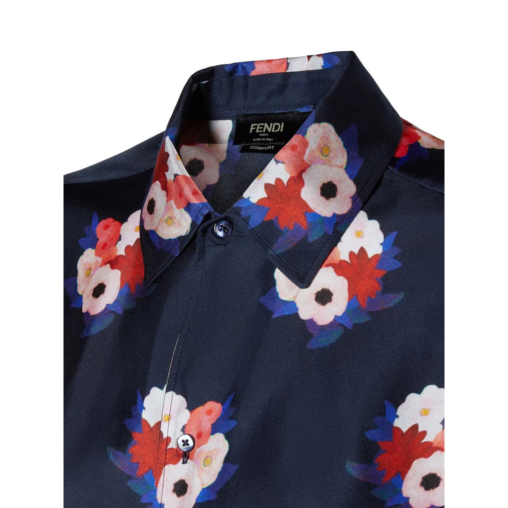 Fendi Blue Shirts Men FENDI