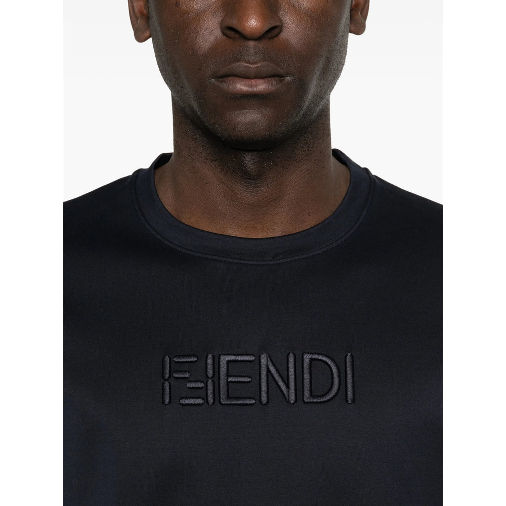 Fendi Blue T-Shirts & Vests - T-Shirts Men FENDI