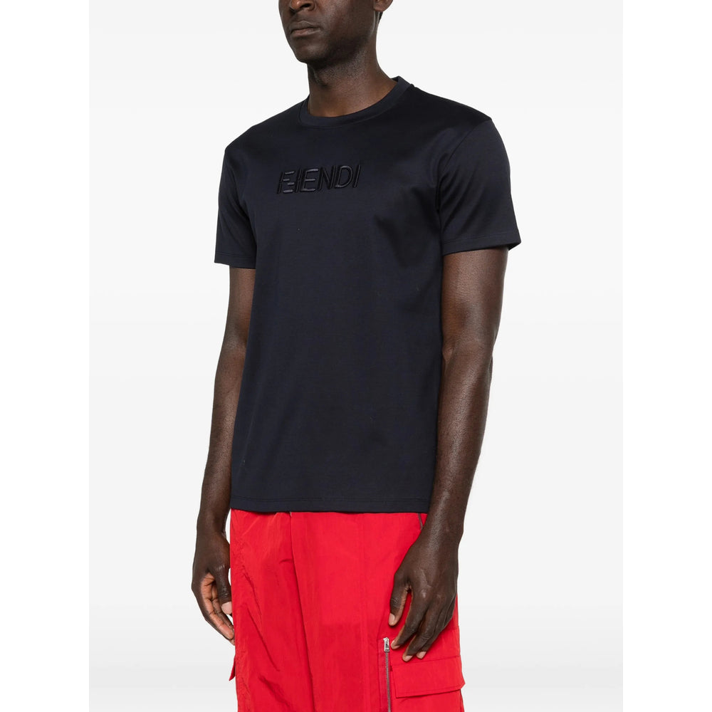 Fendi Blue T-Shirts & Vests - T-Shirts Men FENDI