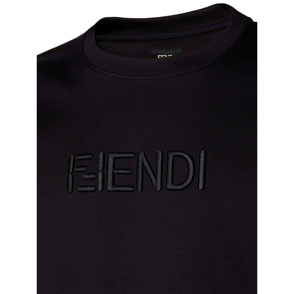 Fendi Black T-Shirts & Vests - T-Shirts Men FENDI