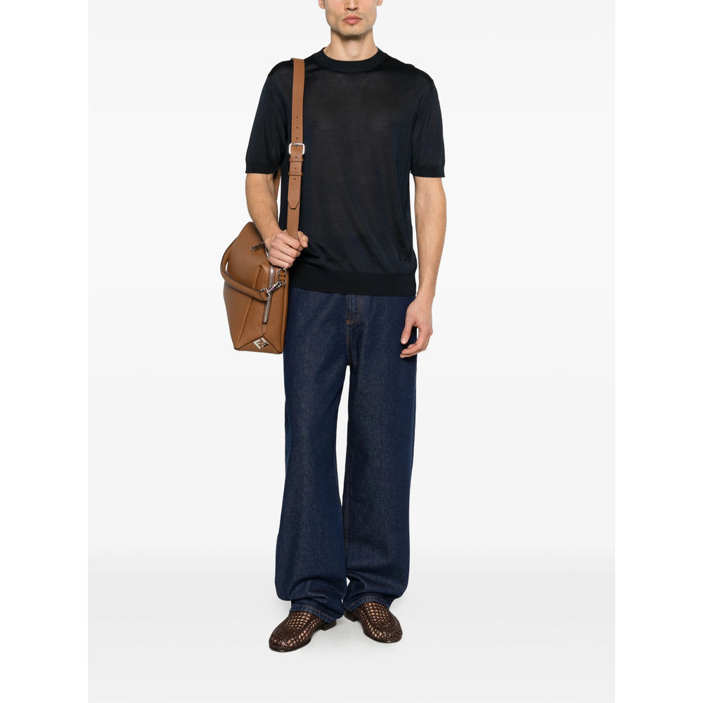 Fendi Blue T-Shirts & Vests - T-Shirts Men FENDI