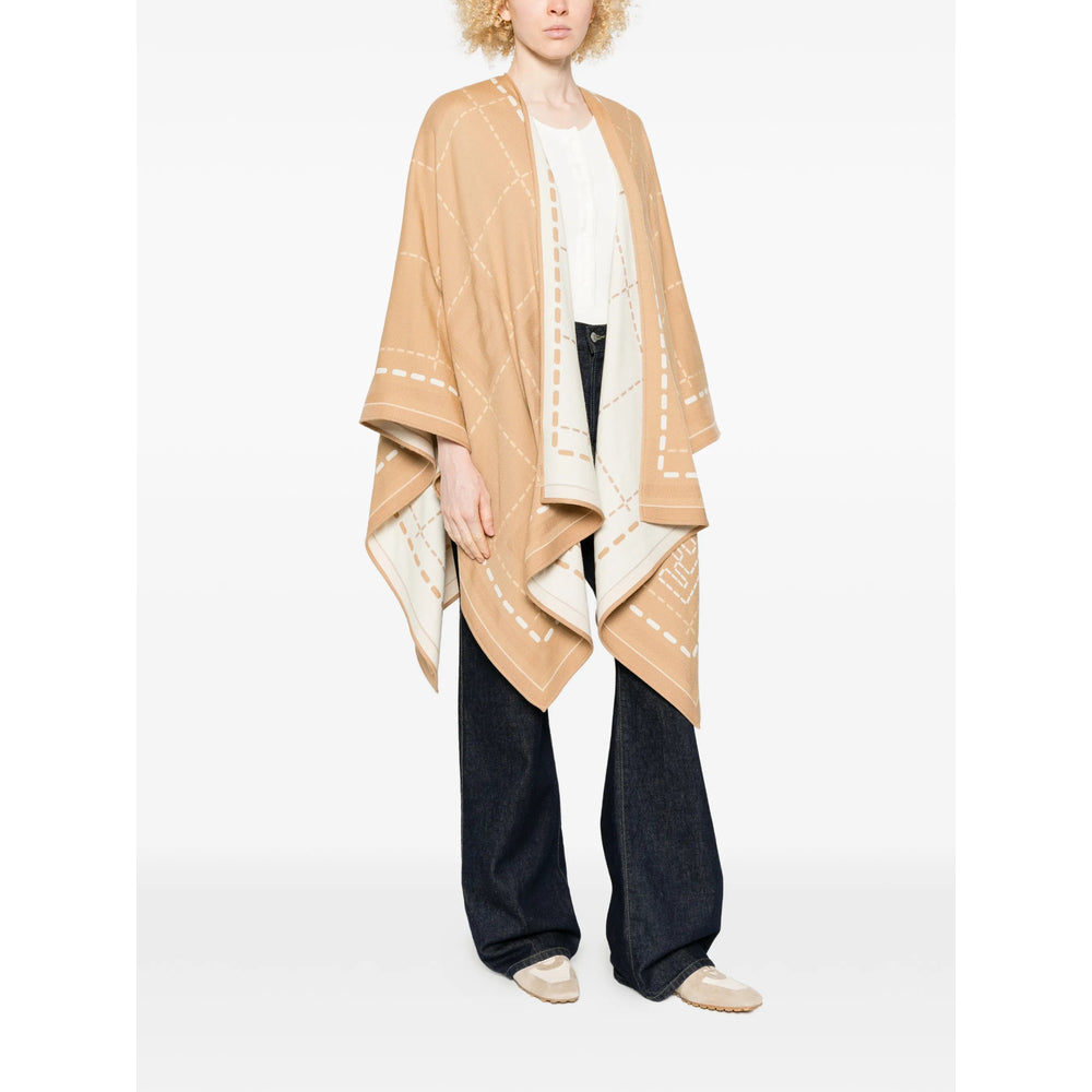 Fendi Neutrals Coats - Capes Women FENDI