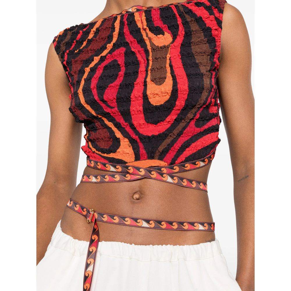 Pucci Red Tops - Vests & Tank Tops Women PUCCI