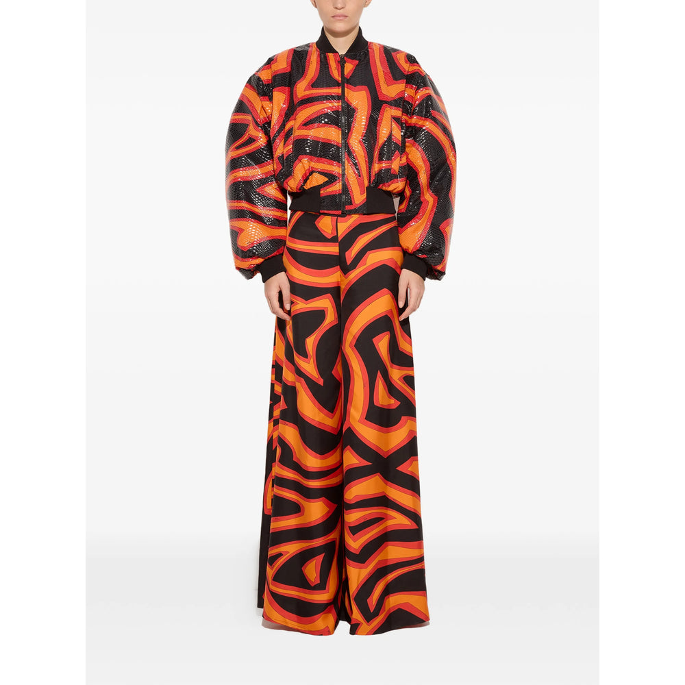 Pucci Orange Jackets - Bomber Jackets Women PUCCI
