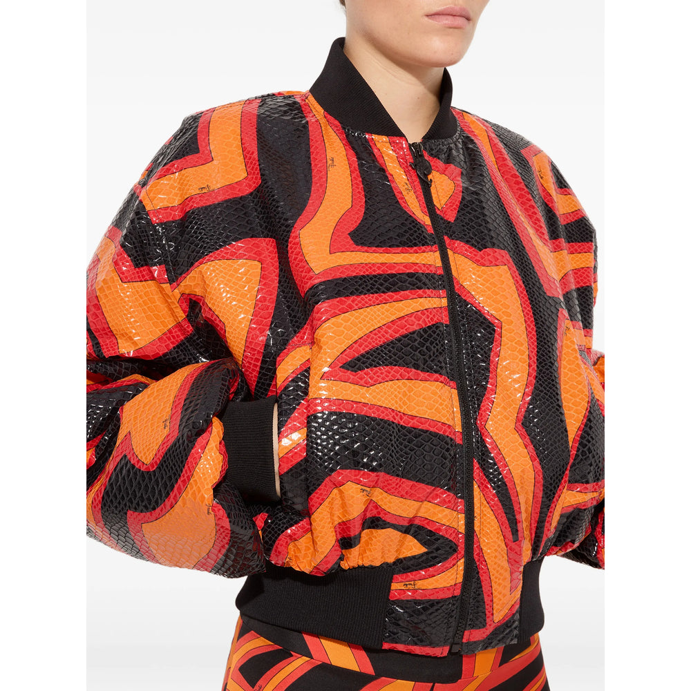 Pucci Orange Jackets - Bomber Jackets Women PUCCI