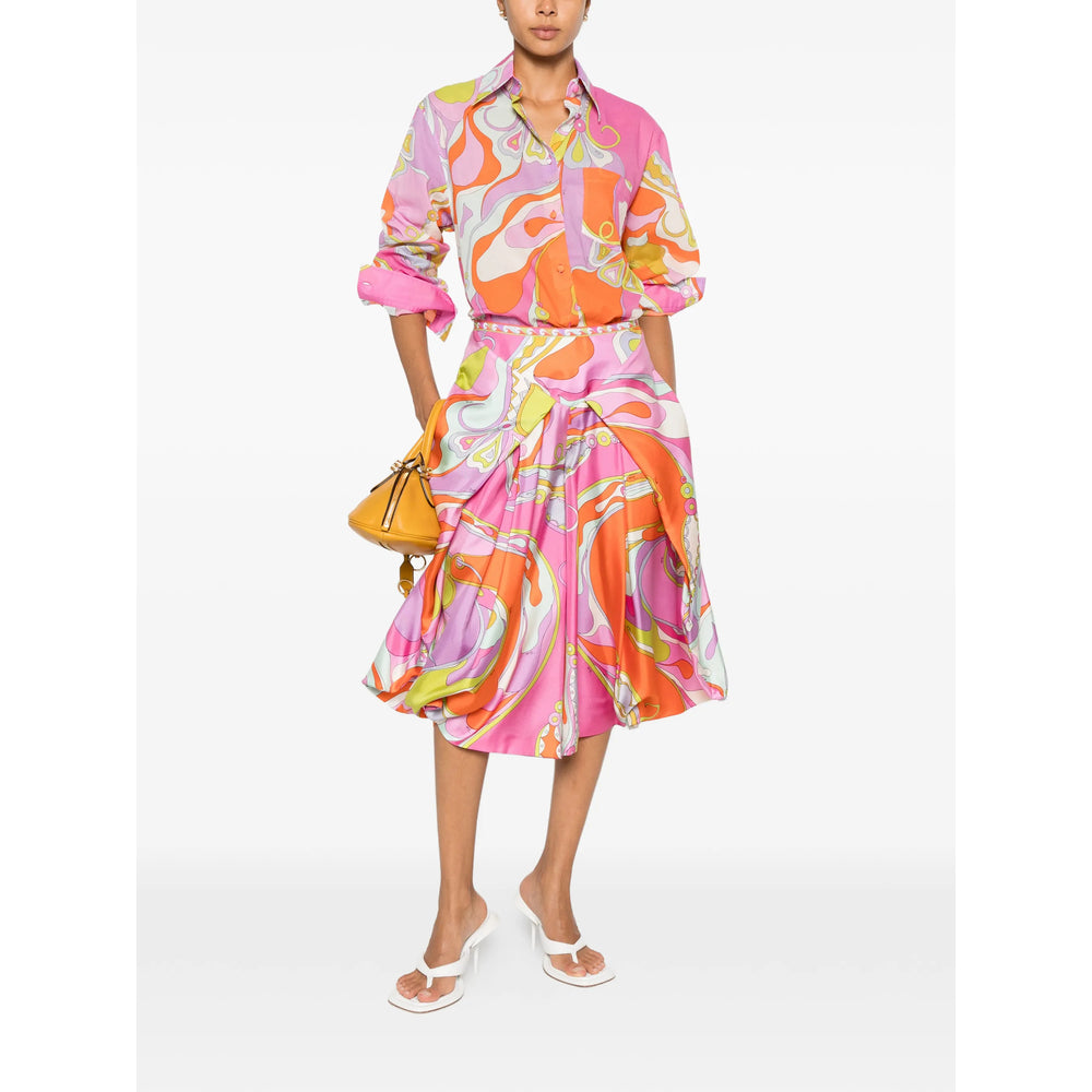 Pucci Pink Trousers - High-Waisted Trousers Women PUCCI