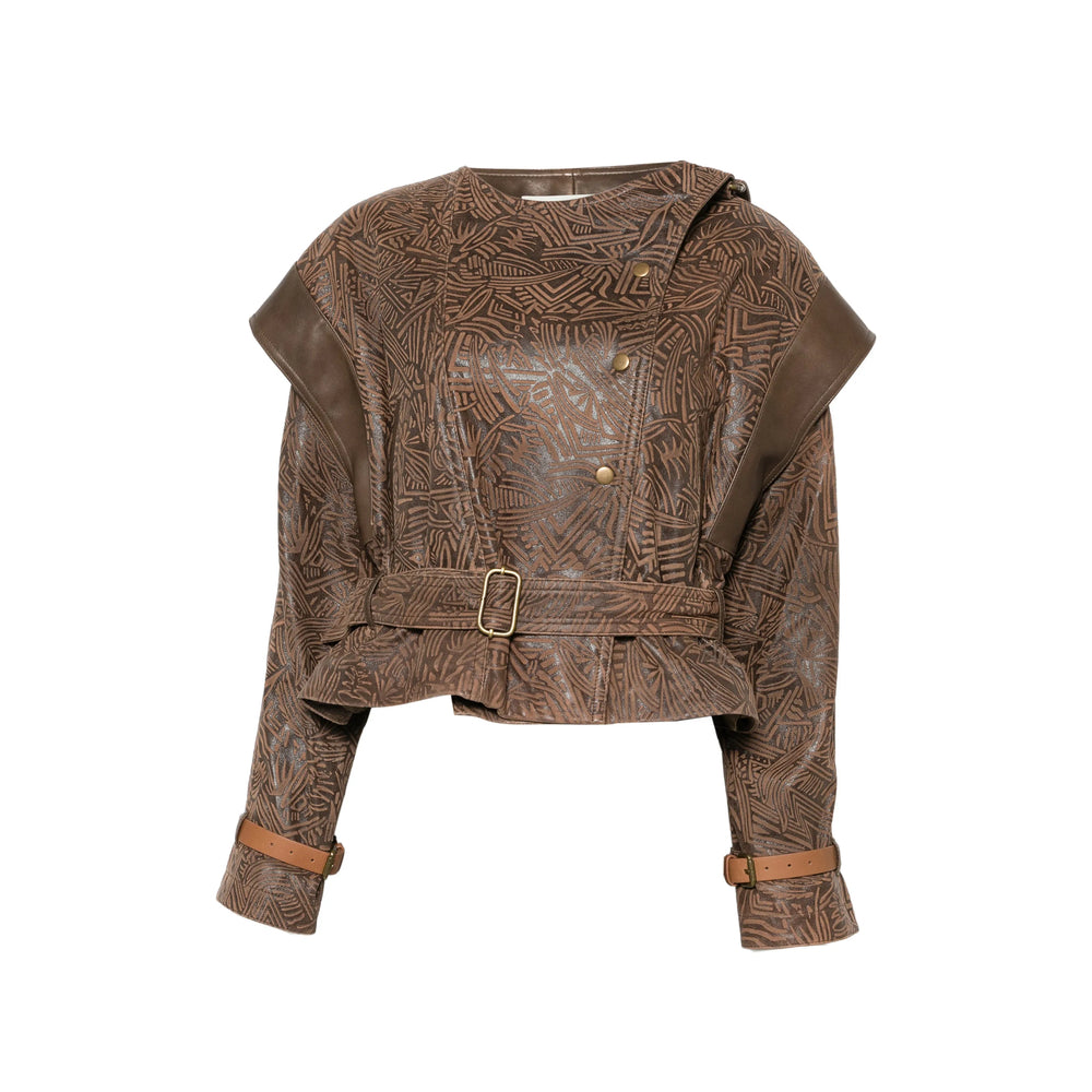 Isabel Marant Brown Jackets - Cropped Jackets Women ISABEL MARANT