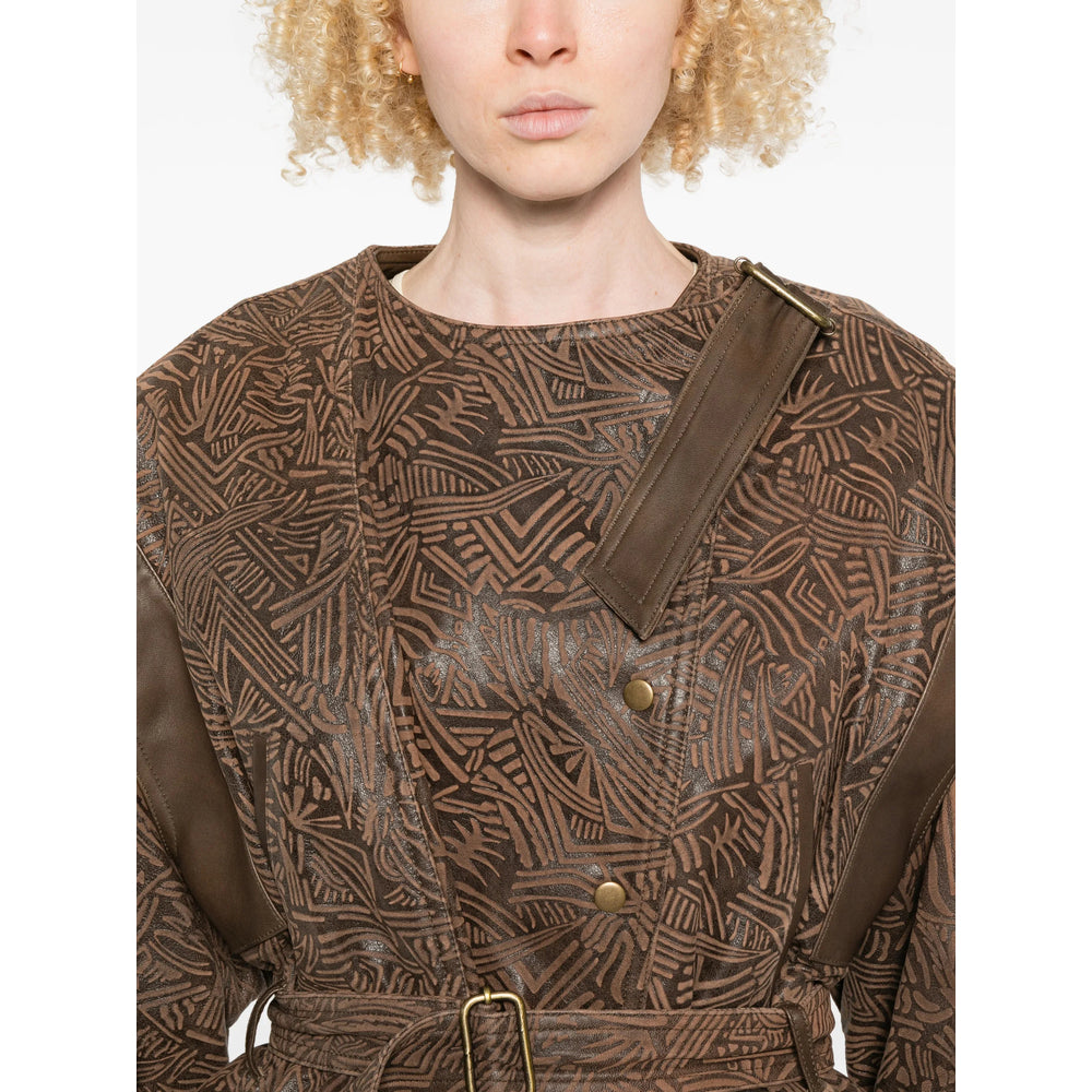 Isabel Marant Brown Jackets - Cropped Jackets Women ISABEL MARANT