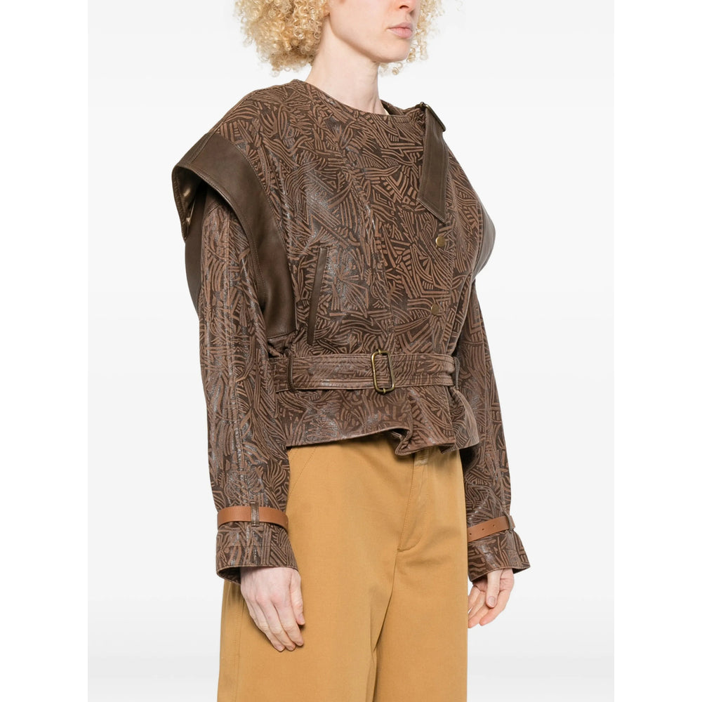 Isabel Marant Brown Jackets - Cropped Jackets Women ISABEL MARANT