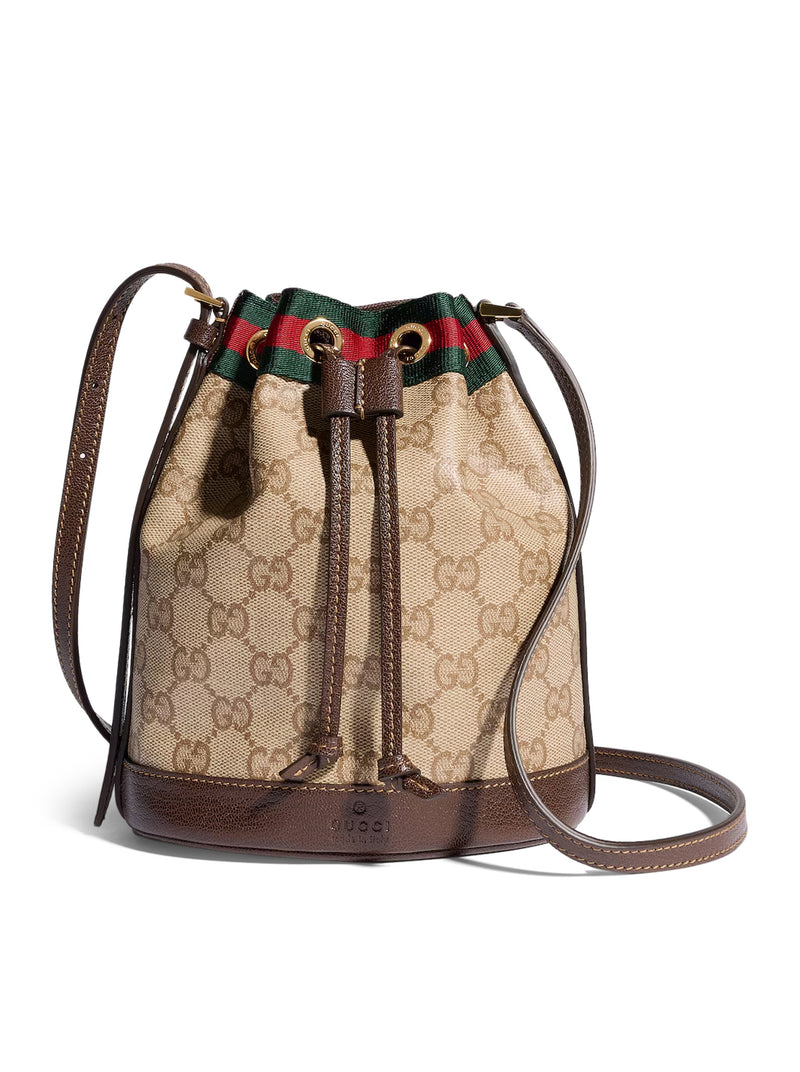 Gucci Women Mini Bucket Bag With Web Ribbon GUCCI