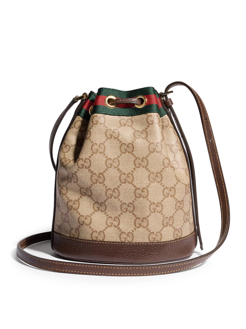 Gucci Women Mini Bucket Bag With Web Ribbon GUCCI