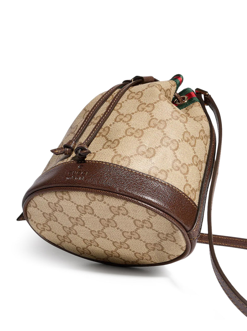 Gucci Women Mini Bucket Bag With Web Ribbon GUCCI