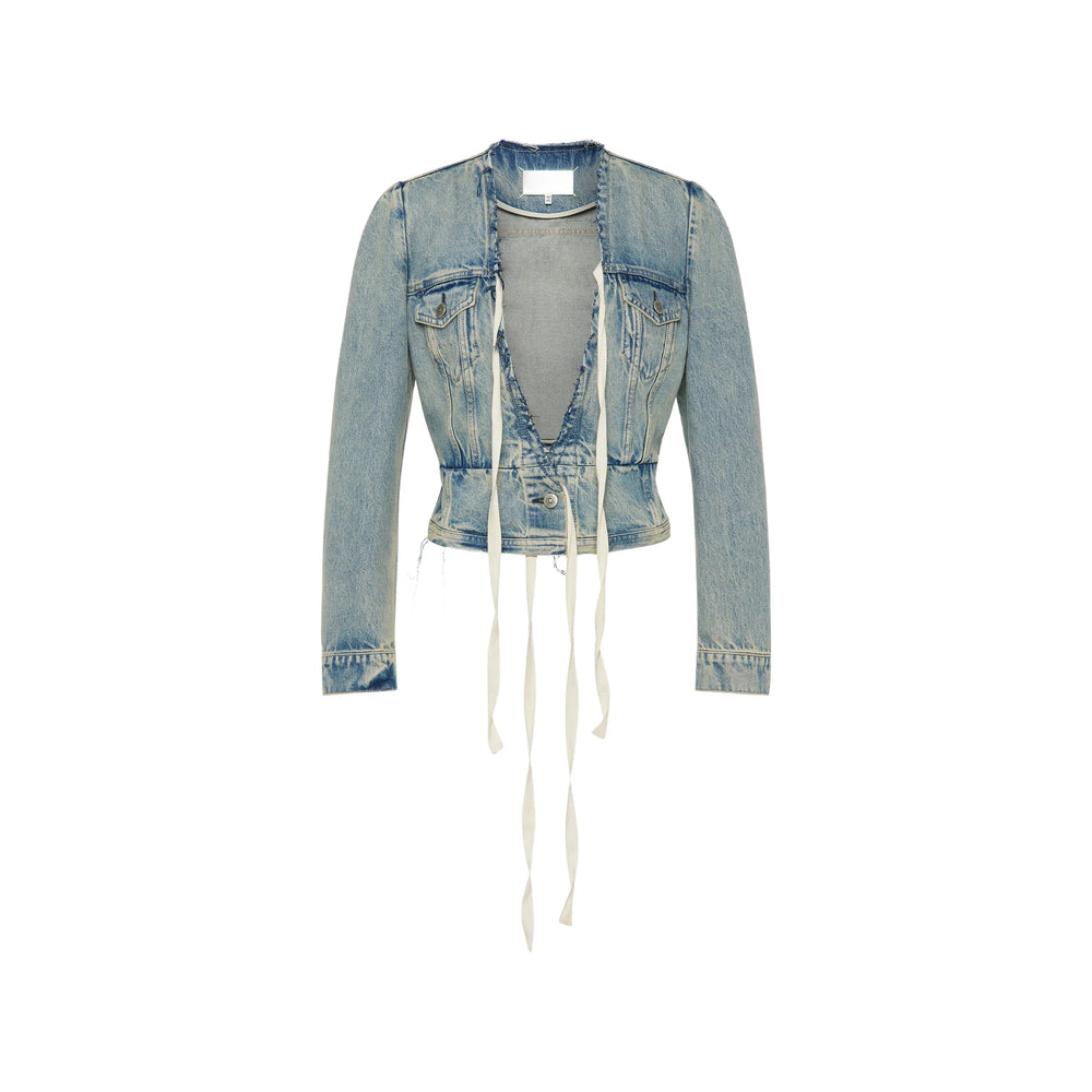 Maison Margiela Blue Jackets - Denim Jackets Women MAISON MARGIELA
