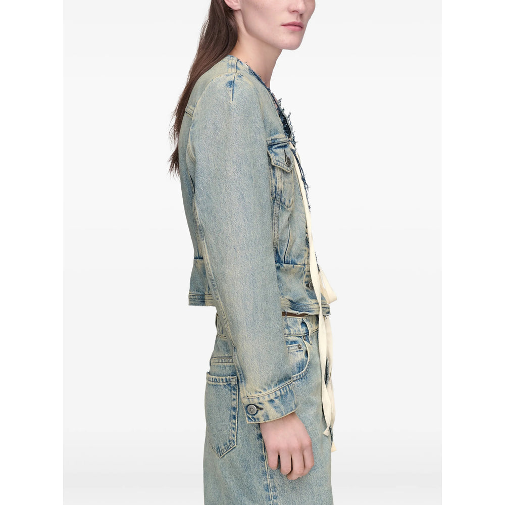 Maison Margiela Blue Jackets - Denim Jackets Women MAISON MARGIELA