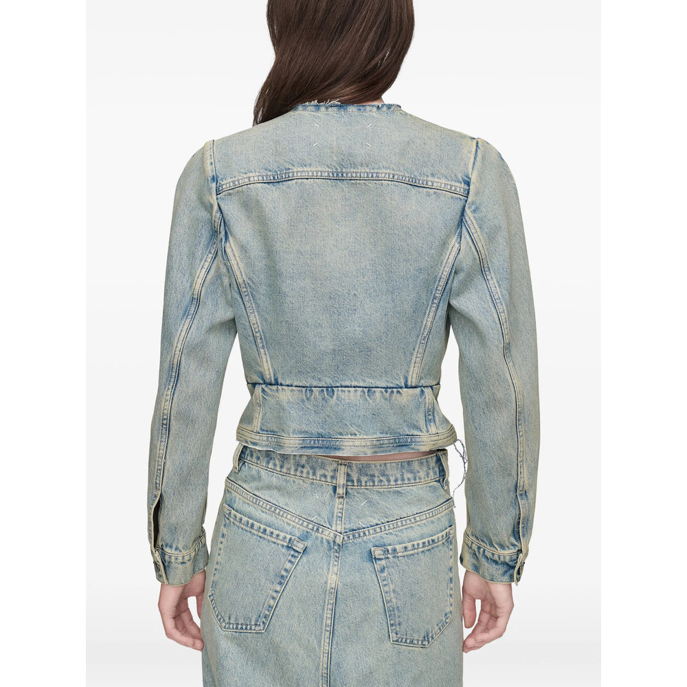 Maison Margiela Blue Jackets - Denim Jackets Women MAISON MARGIELA