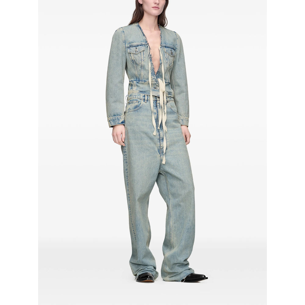 Maison Margiela Blue Jackets - Denim Jackets Women MAISON MARGIELA