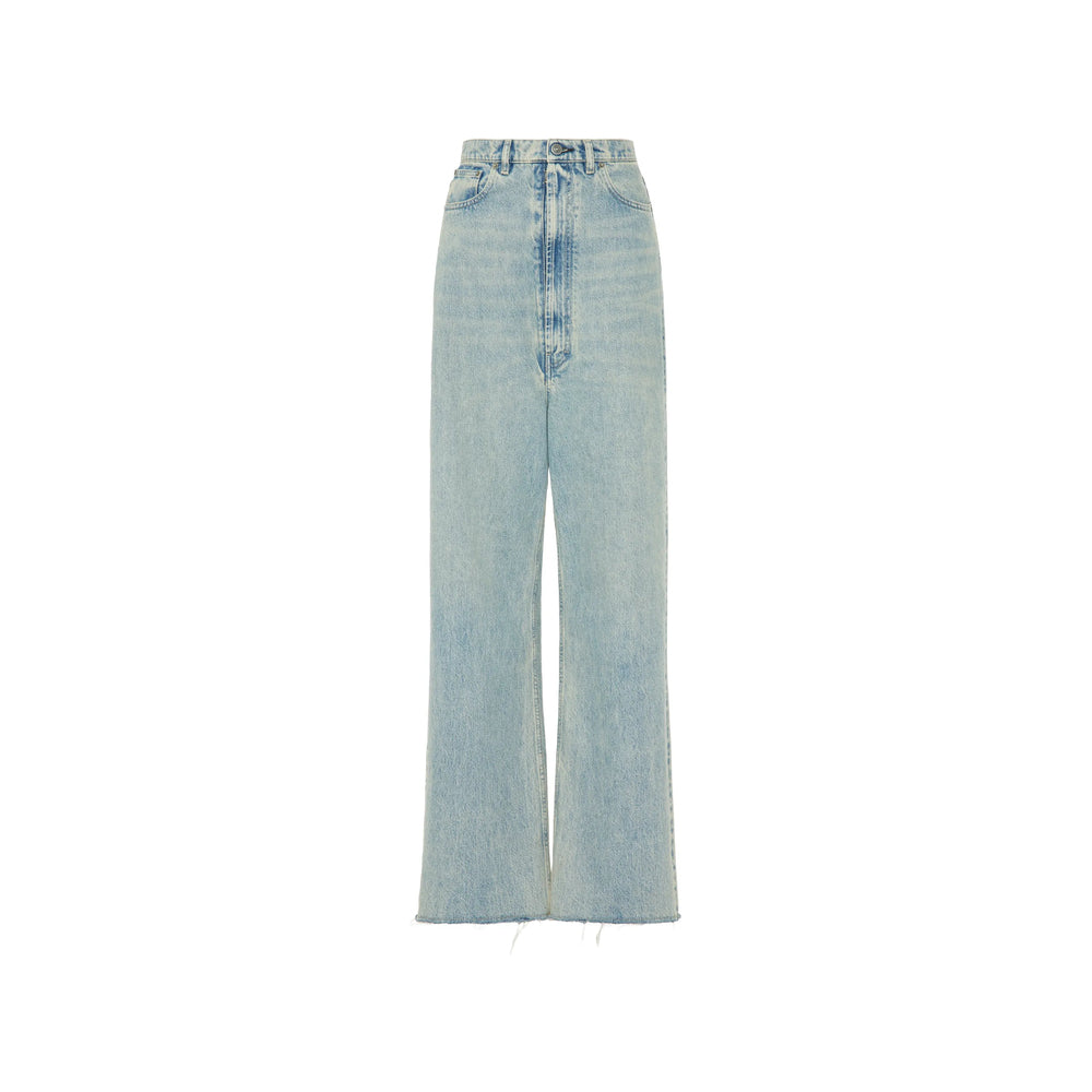 Maison Margiela Blue Denim - Wide-Leg Jeans Women MAISON MARGIELA