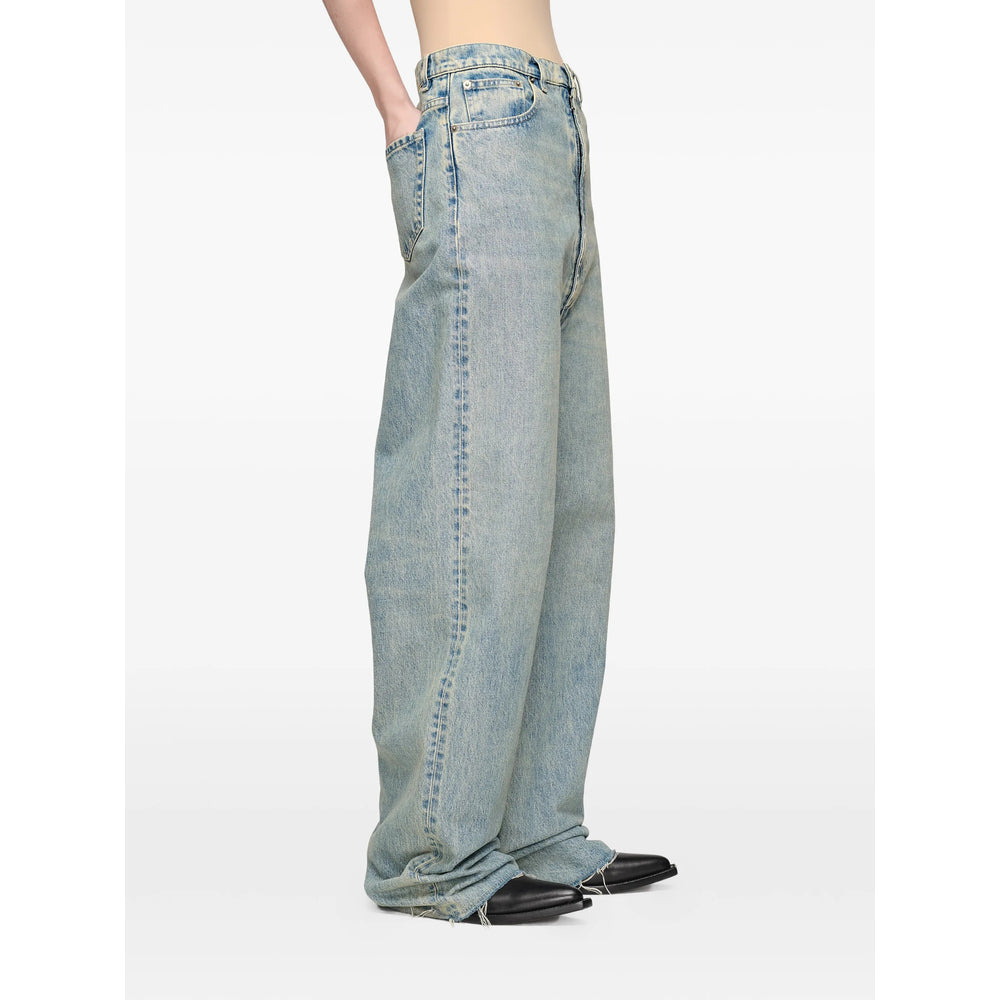 Maison Margiela Blue Denim - Wide-Leg Jeans Women MAISON MARGIELA