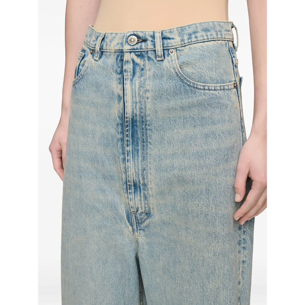 Maison Margiela Blue Denim - Wide-Leg Jeans Women MAISON MARGIELA
