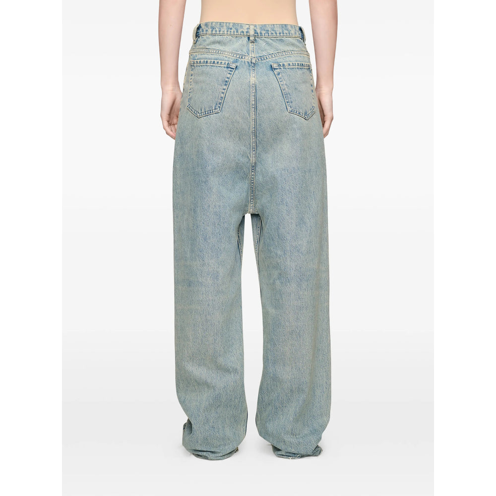 Maison Margiela Blue Denim - Wide-Leg Jeans Women MAISON MARGIELA