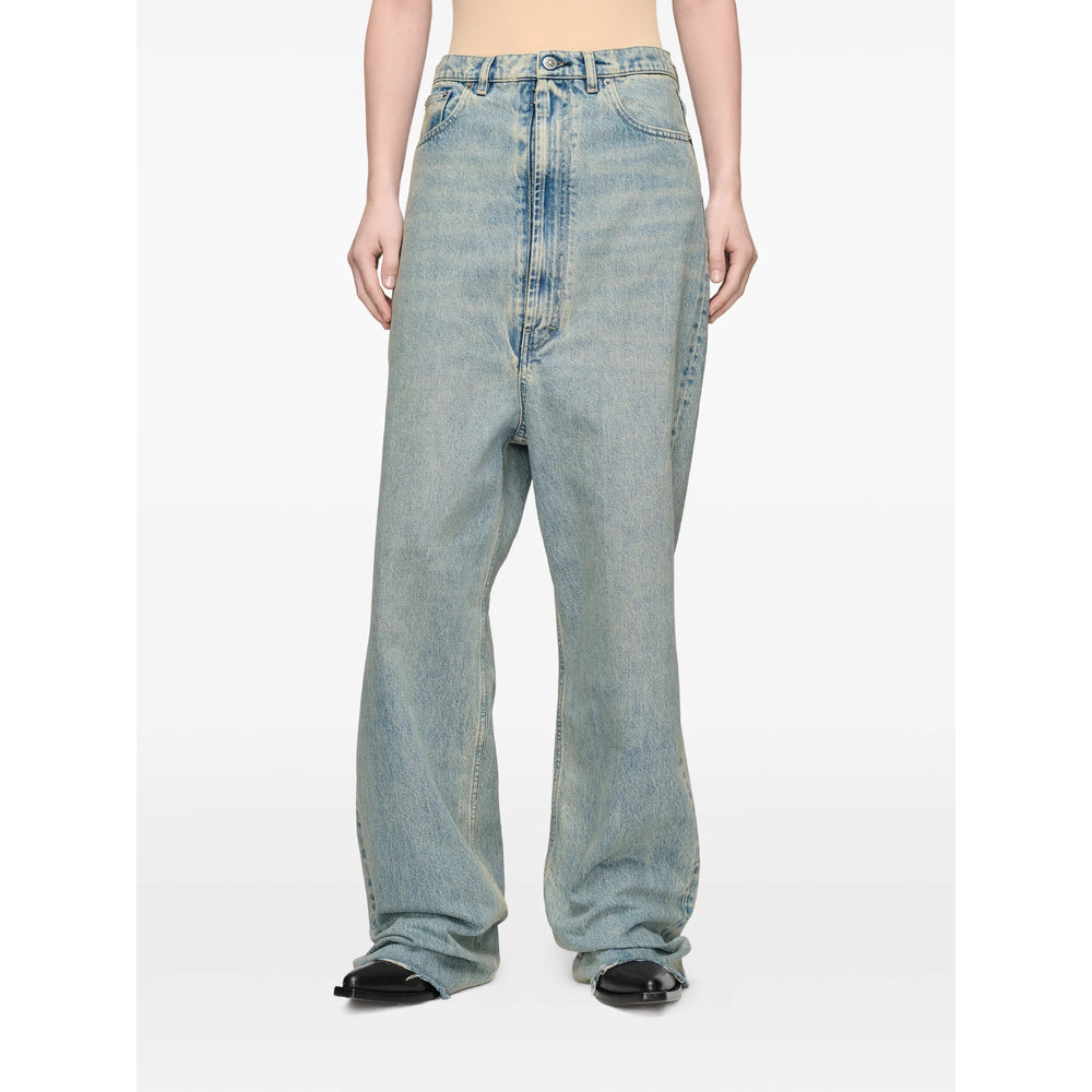 Maison Margiela Blue Denim - Wide-Leg Jeans Women MAISON MARGIELA