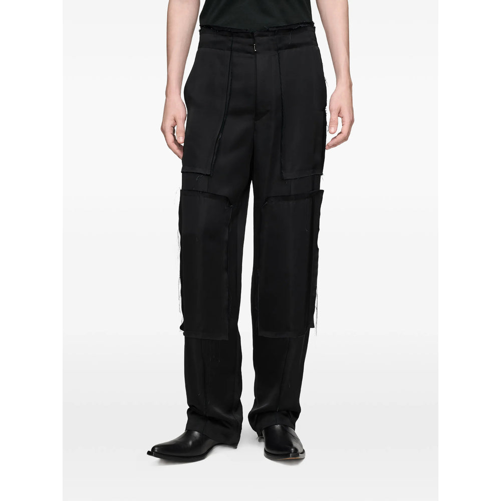 Maison Margiela Black Trousers - Regular & Straight-Leg Trousers Men MAISON MARGIELA