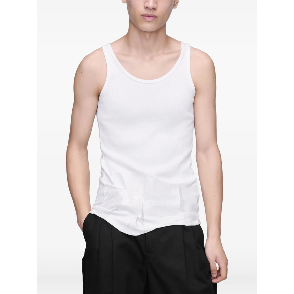 Maison Margiela White T-Shirts & Vests - Vests & Tanks Men MAISON MARGIELA