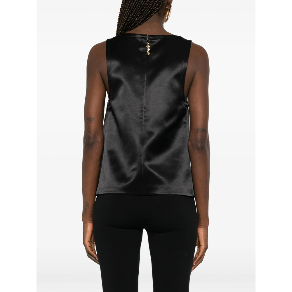 Saint Laurent Black Tops - Vests & Tank Tops Women SAINT LAURENT