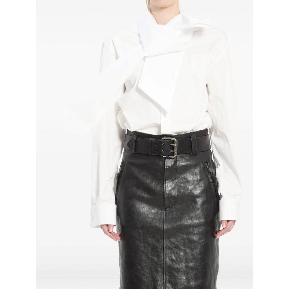 Saint Laurent White Tops - Shirts Women SAINT LAURENT