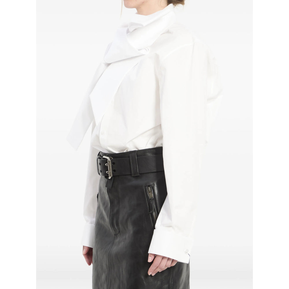 Saint Laurent White Tops - Shirts Women SAINT LAURENT