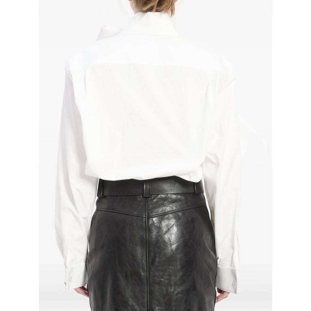 Saint Laurent White Tops - Shirts Women SAINT LAURENT