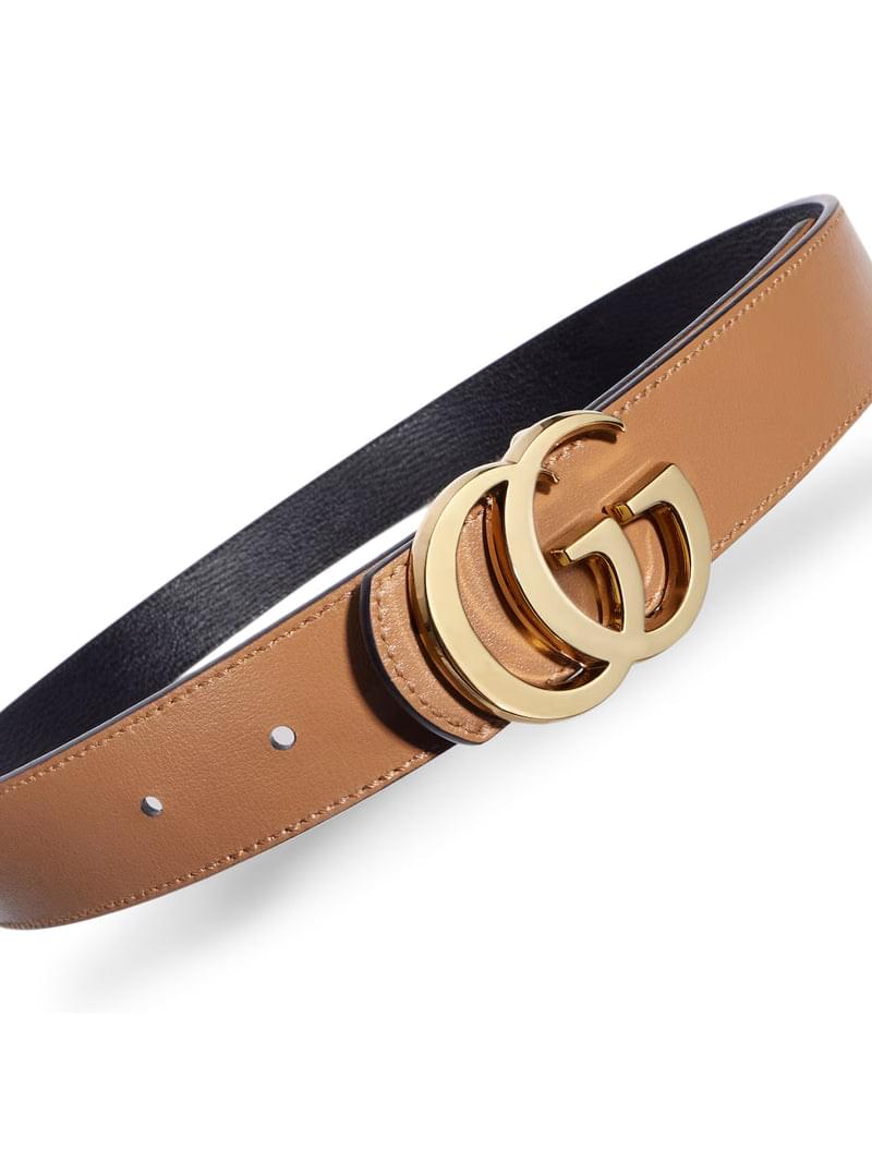 Gucci Women Gg Marmont Reversible Belt GUCCI