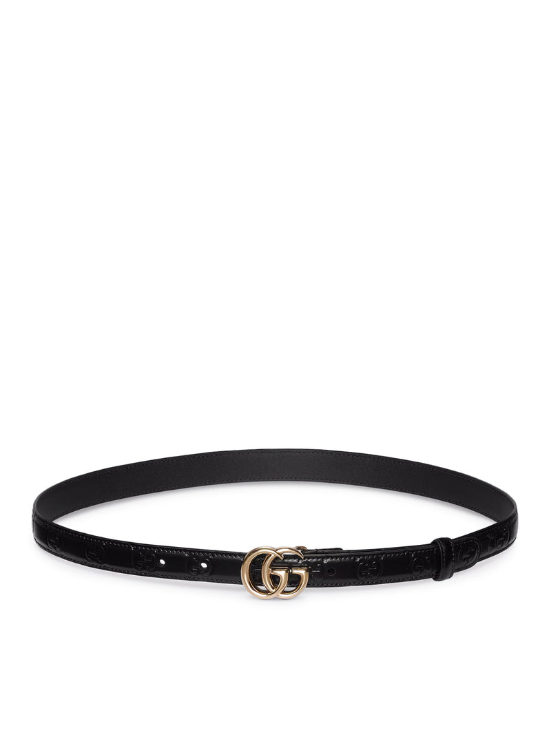 Gucci Women Gg Marmont Thin Belt GUCCI