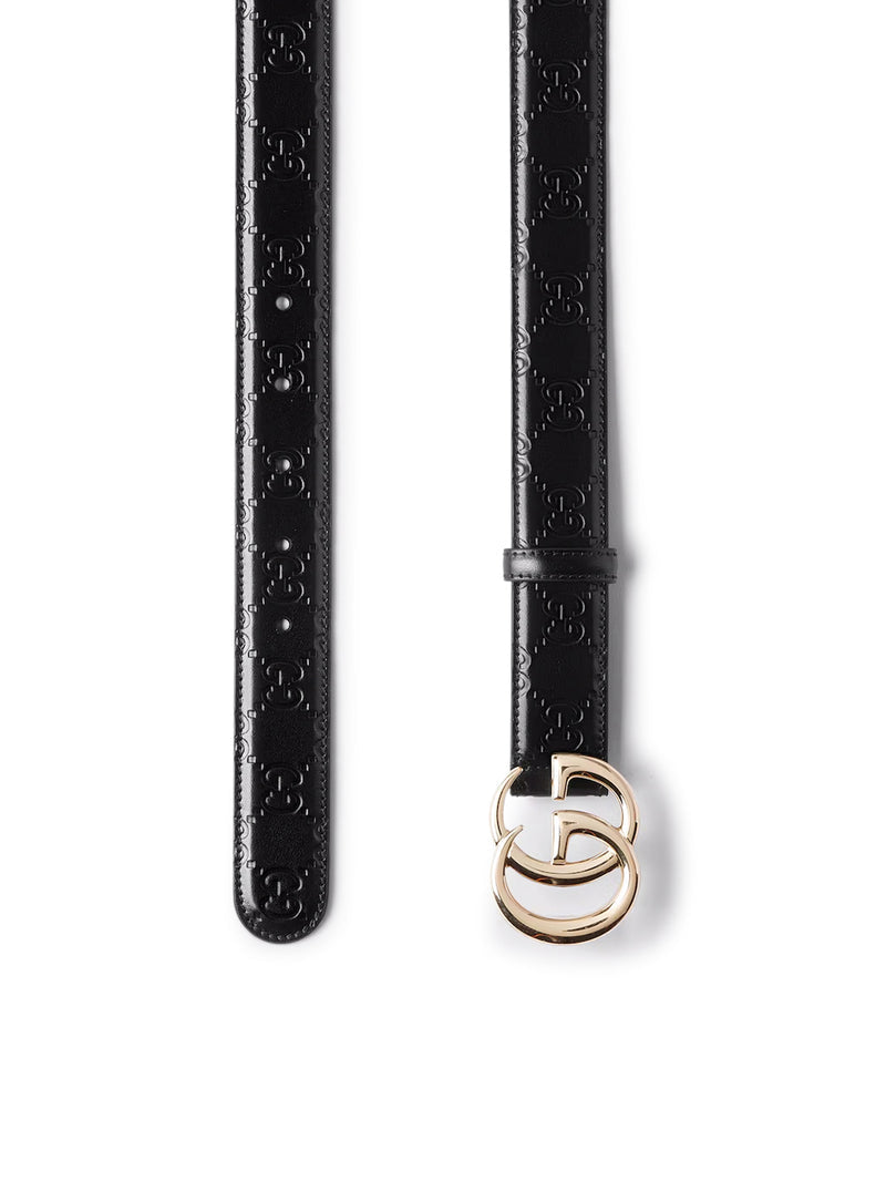 Gucci Women Gg Marmont Thin Belt GUCCI