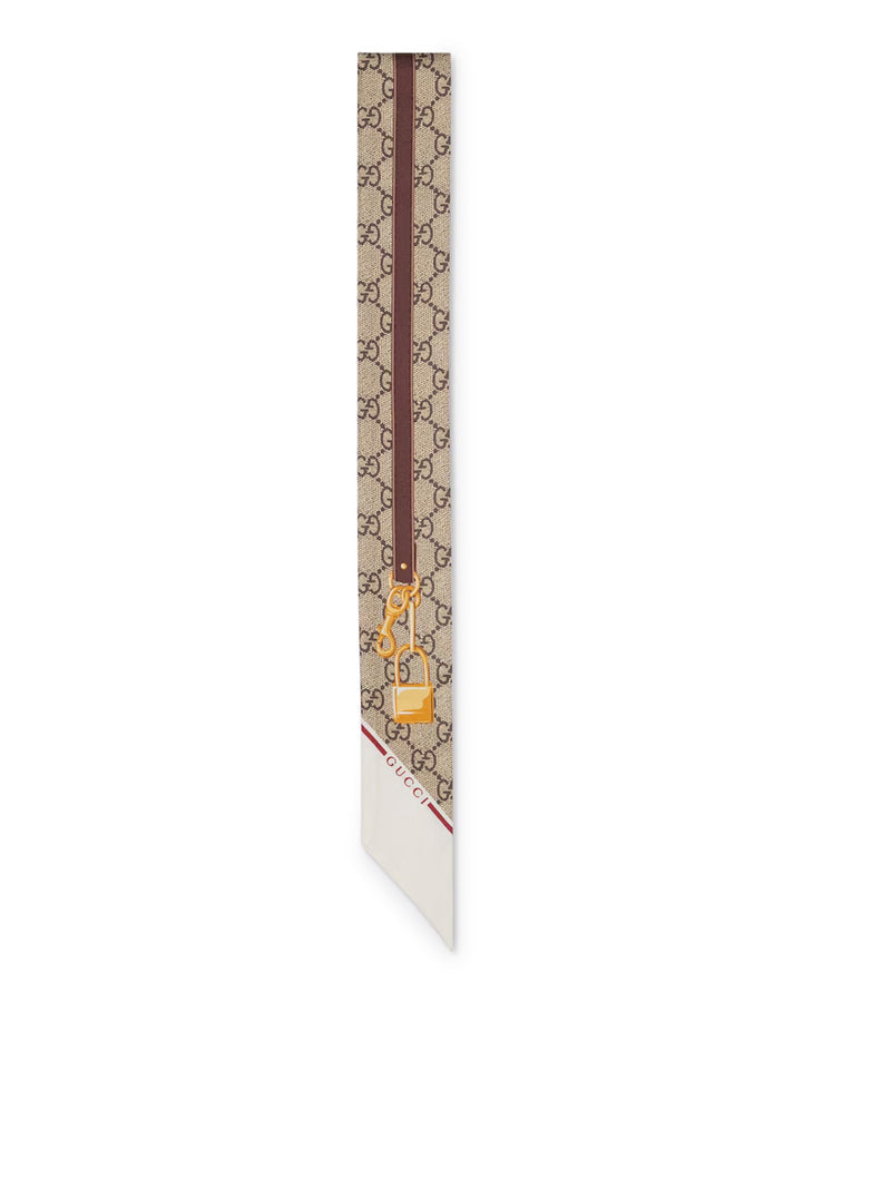 Gucci Women Printed Silk Twill Ribbon GUCCI
